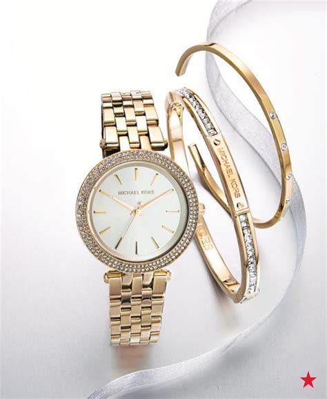 michael kors gift set watch and bracelet|michael kors mini gift set.